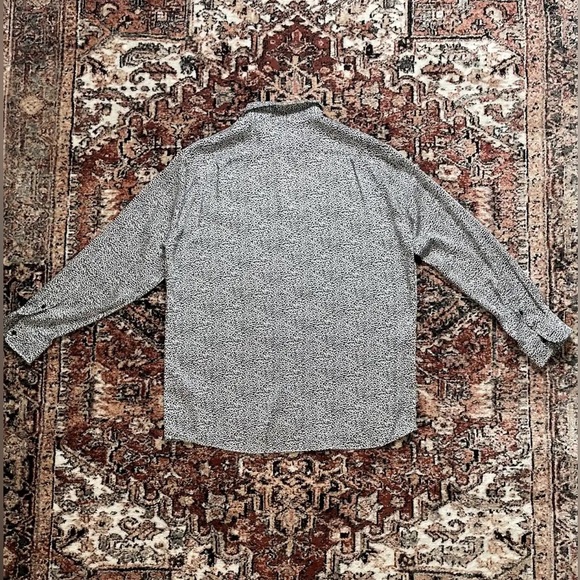 Zara - Snow Leopard Print Button Up - Picture 2 of 3